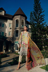 charizma Lawn Pakistani Suits Restocked/Charizma Combination Chapter 1/Sepia Crescent CC-49