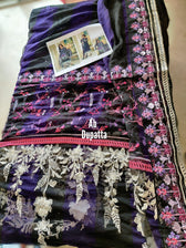 Open Pics|Charizma Signature Festive Lawn Collection/MIDNIGHT BLACK CF-01 - AWWALBOUTIQUE