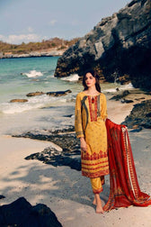 chraizma Lawn Pakistani Suits Restocked/Charizma Combination Chapter 1/Sepia Crescent CC-49
