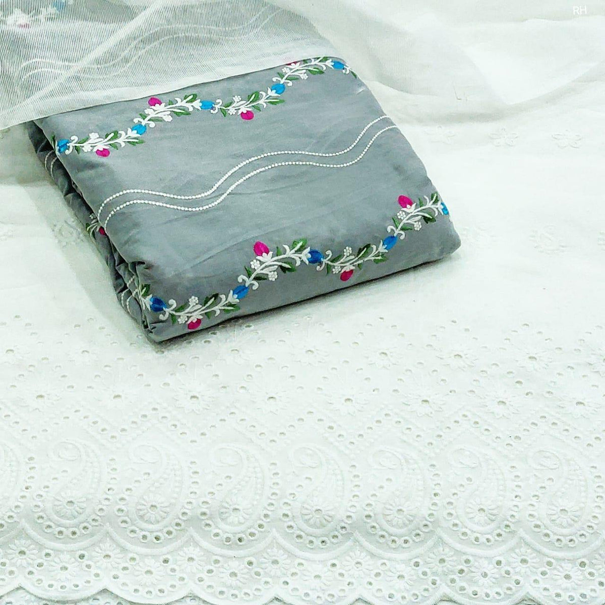 Promoting Indian Artisans/Cotton Shalwar Kameez Fabric-Awwal Boutique
