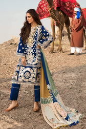 Restocked/Crimson Winter by Saira Shakira/AARI REVIVAL - SAPPHIRE - AWWALBOUTIQUE