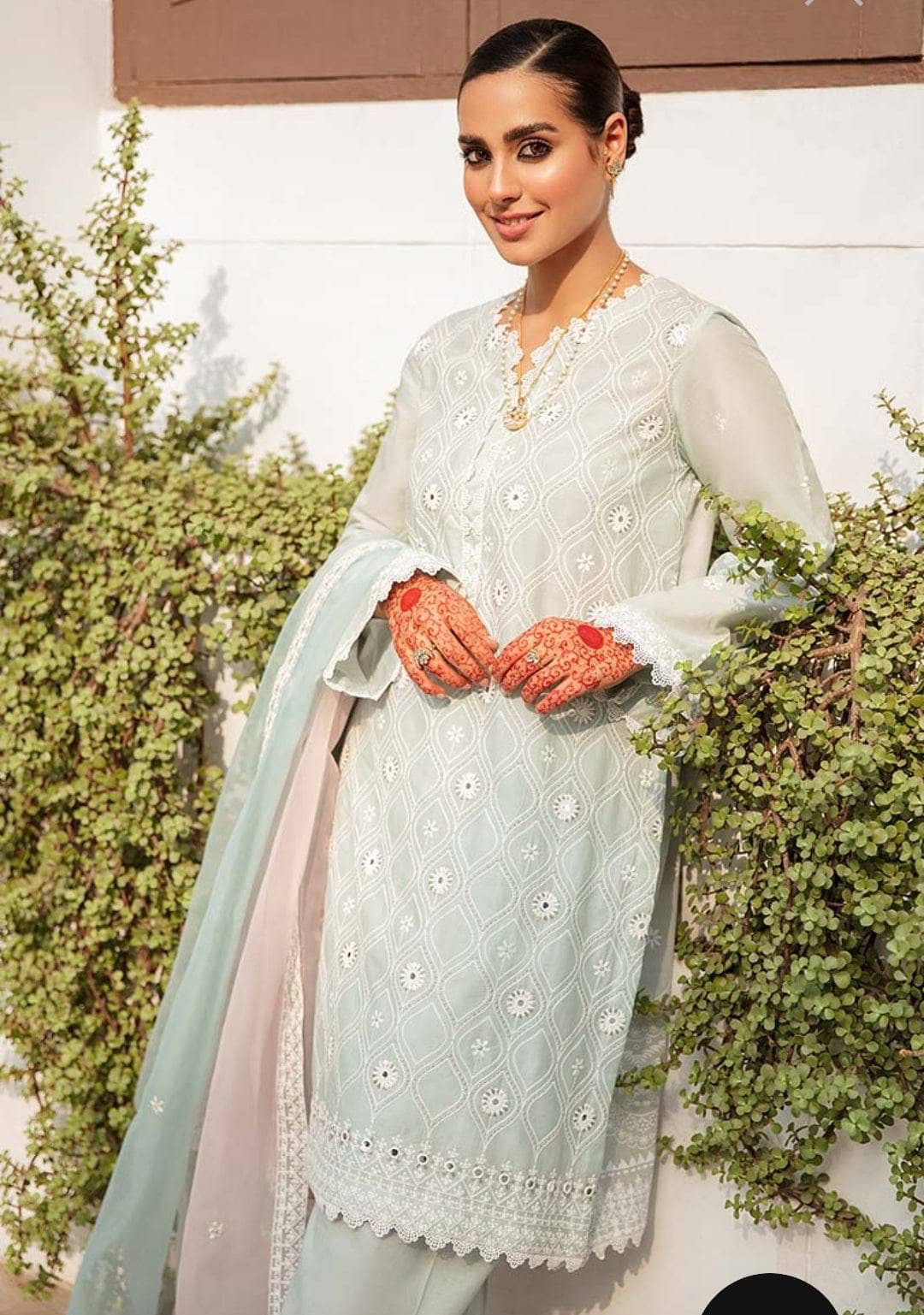 Cross stitch Eid Lawn/RELISH MINT-3PC