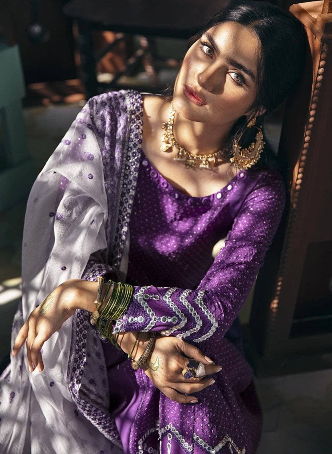 Cross Stitch Eid Lawn/SPECULUM SAGE
