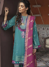 Cross Stitch Lawn Pakistani Suits Cross Stitch Rimjhim Eid Lawn/ZAIB-UN NISA B