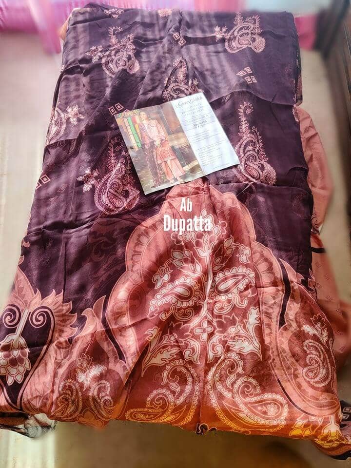 Ope Pics\Cross Stitch Tabeer Premium Lawn/TANGERINE BLUFF - 3 PCS