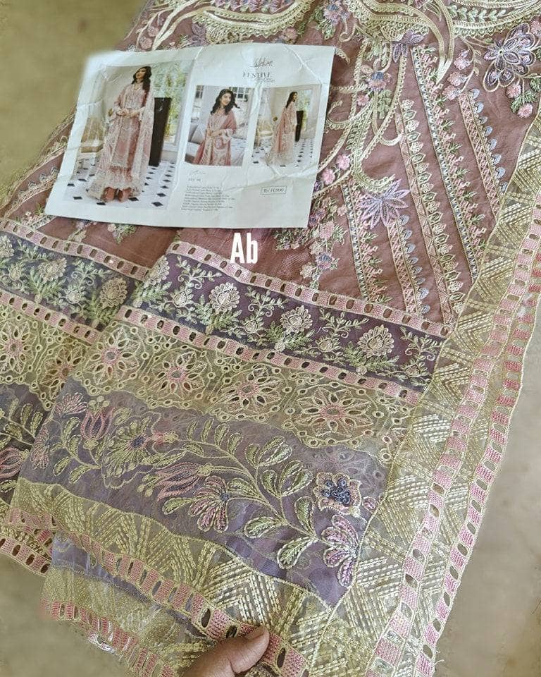 Open Pic/Elaf Festive Chikankari Lawn/ELC-01 AURORA