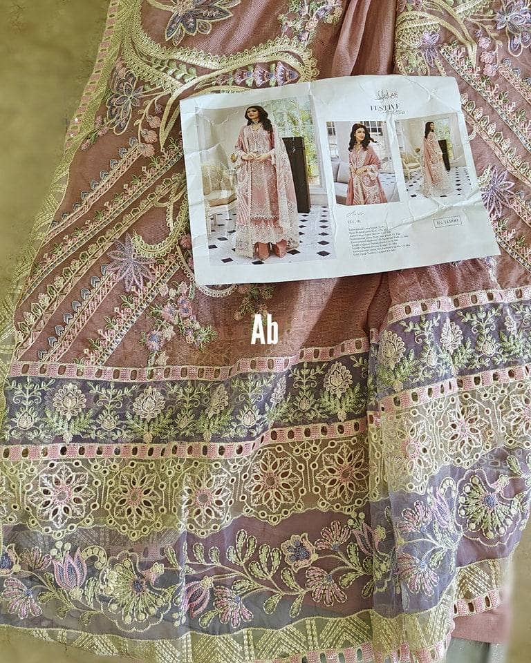 Open Pic/Elaf Festive Chikankari Lawn/ELC-01 AURORA