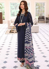 Restocked/Elaf Festive Chikankari Lawn/ELC-04 MYSTIQUE
