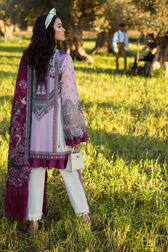 Élan Luxury Lawn Collection EL-15 A (PÚRPURA)