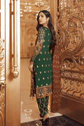 Emaan Adeel Belle Robe Chiffon/BR-07 PEACE OUT - AWWALBOUTIQUE