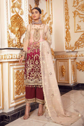 Emaan Adeel Belle Robe Chiffon/BR-03 REAL ROMANCE - AWWALBOUTIQUE