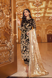Emaan Adeel Belle Robe Chiffon/BR-09 SMOKIN’ HOT - AWWALBOUTIQUE