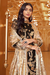 Emaan Adeel Belle Robe Chiffon/BR-09 SMOKIN’ HOT - AWWALBOUTIQUE