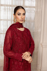 Farasha Exclusive Chiffon/Cerise