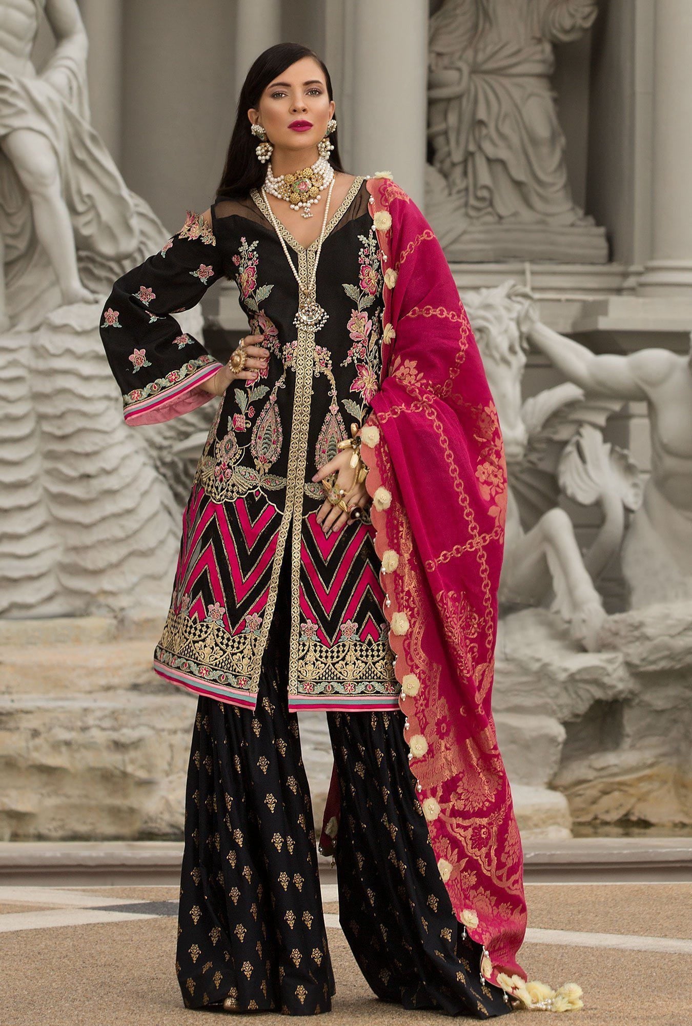 Noor by Saadia Asad Festive Collection/D5 BLACK