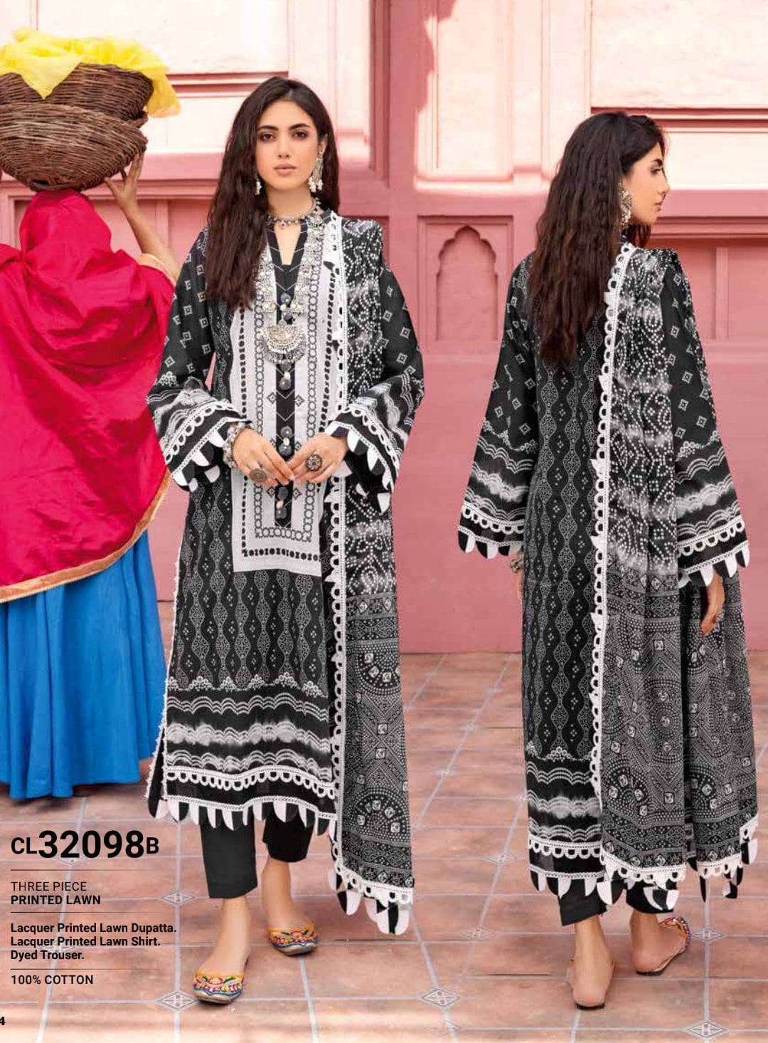 Gul Ahmed Chunari Lawn 23/CL32098B