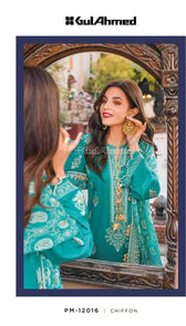Gul Ahmed Summer Premium 22/Shirt Dupatta Bottom/PM 12016