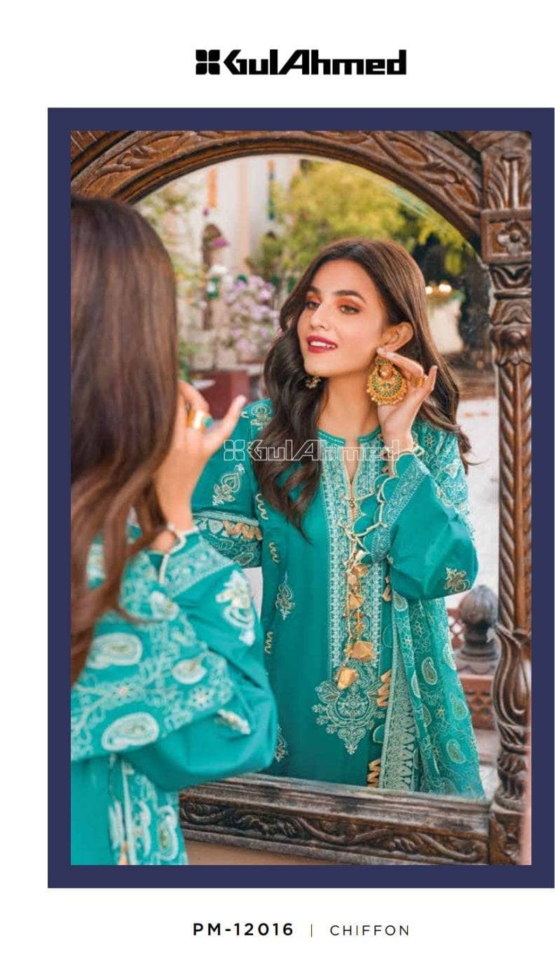 Gul Ahmed Summer Premium 22/Shirt Dupatta Bottom/PM 12016