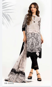 Gul Ahmed Ambrosia Black and White