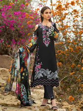 Gul Ahmed Malmal Collection Vol-2/Black SSM-24