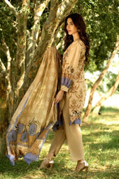 Gul Ahmed Malmal Collection Vol-2 – Brown CL-540 B
