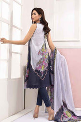 Gul Ahmed Malmal Collection Vol-2– Navy CL-608 A