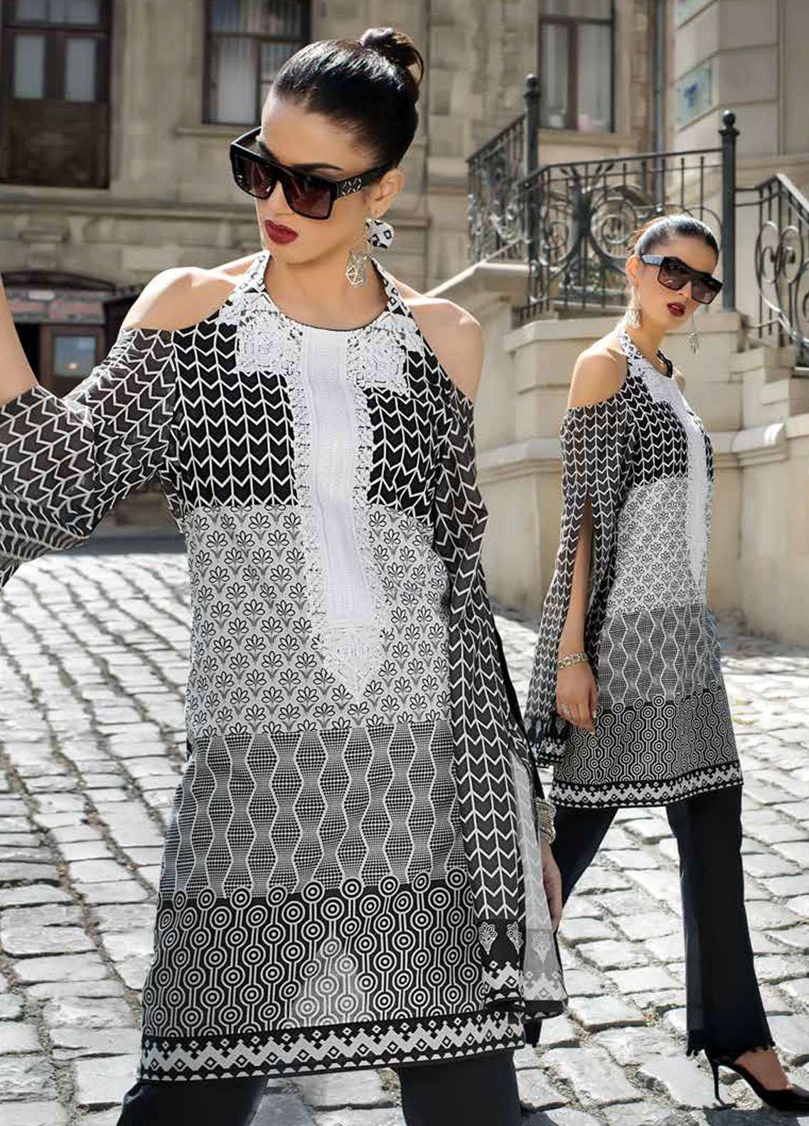 Gul Ahmed Noire\Black&White Collection\SB 12\Kurti