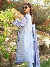 Gul Ahmed Malmal Collection Vol-2 2019 – Lilac CL-533 A