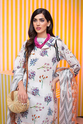 Gul Ahmed Cambric Collection 2019 – 3 PC Schiffli Embroidered Cambric – CBE-108