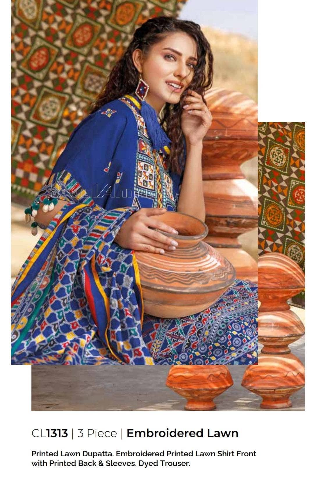 Gul Ahmed Summer Essentials 22/Shirt Dupatta Bottom /CL 1313