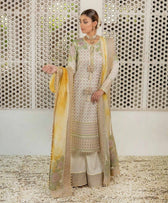 Husain Rehar Luxury Lawn/Kalali (Off White)
