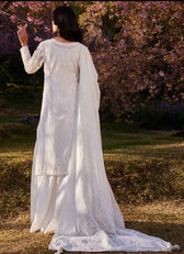 Restocked/Image Lawnkari/Kyla/Embroidered Voile Dupatta