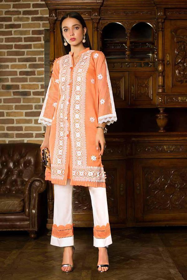 Gul Ahmed Formal Brights Collection PST01 – Zesty Peach