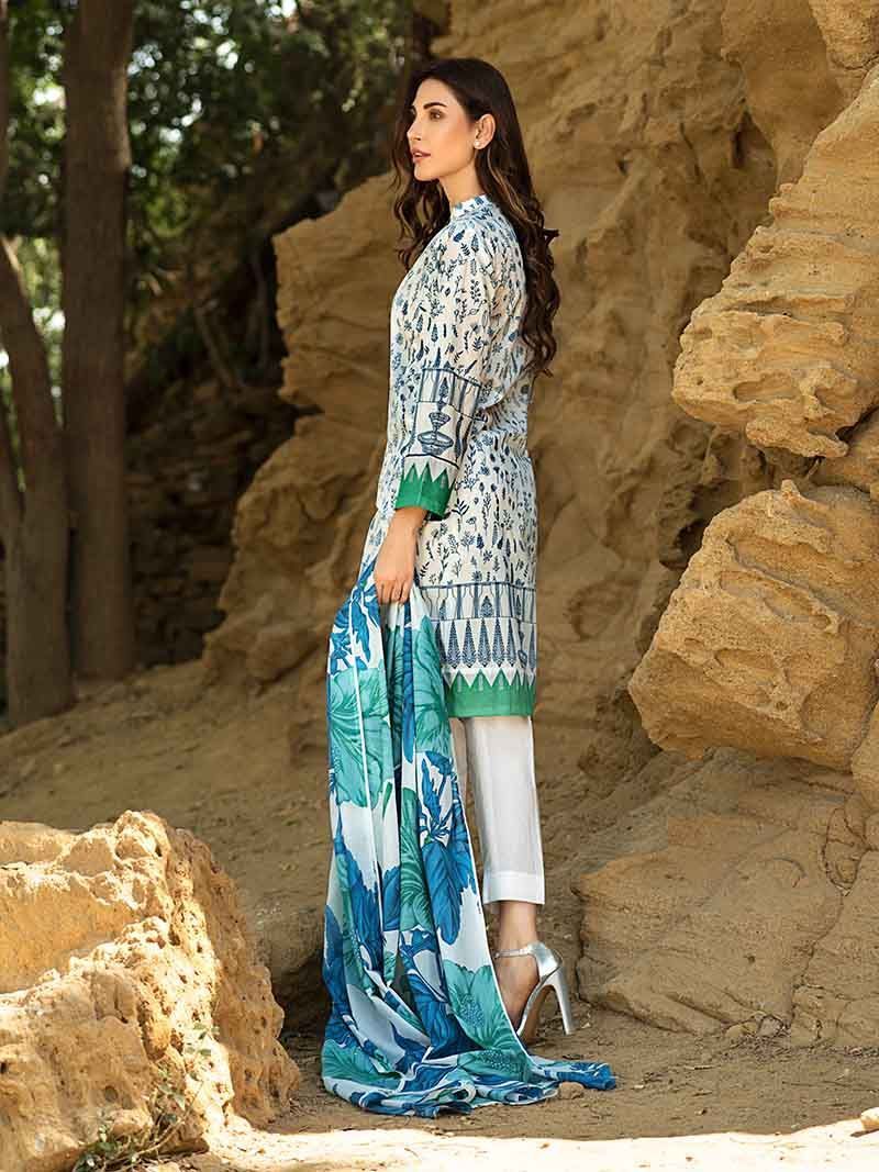 Gul Ahmed Malmal Collection Vol-2– Green TL-191 B