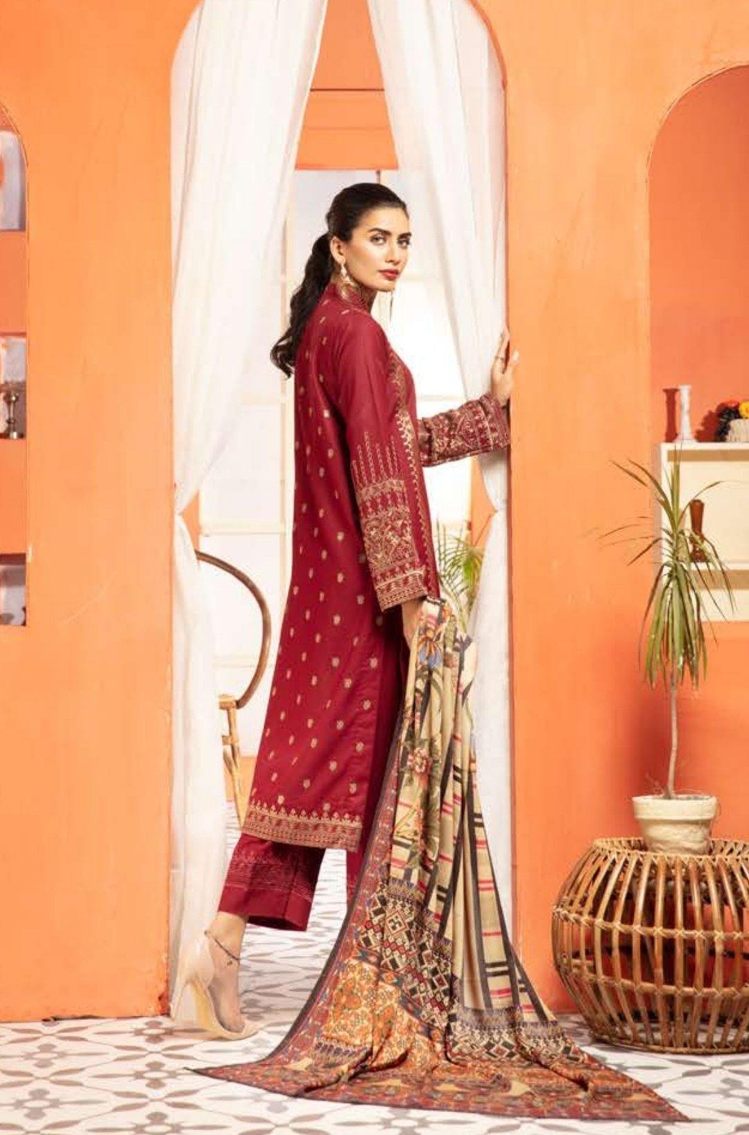 img_johra_zaib_leather_peach_woolen_shawl_collection_awwal_boutique