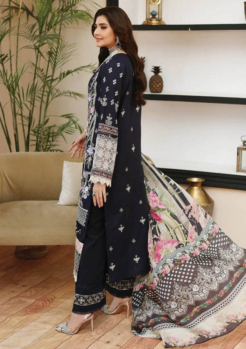 Kahf Premium Lawn Lawn Pakistani Suits Kahf Premium Lawn/KLC-07B NIGHTFALL