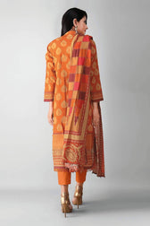 Khaadi Lawn Pakistani Suits Khaadi Lawn/Kameez Dupatta Bottom/A210541