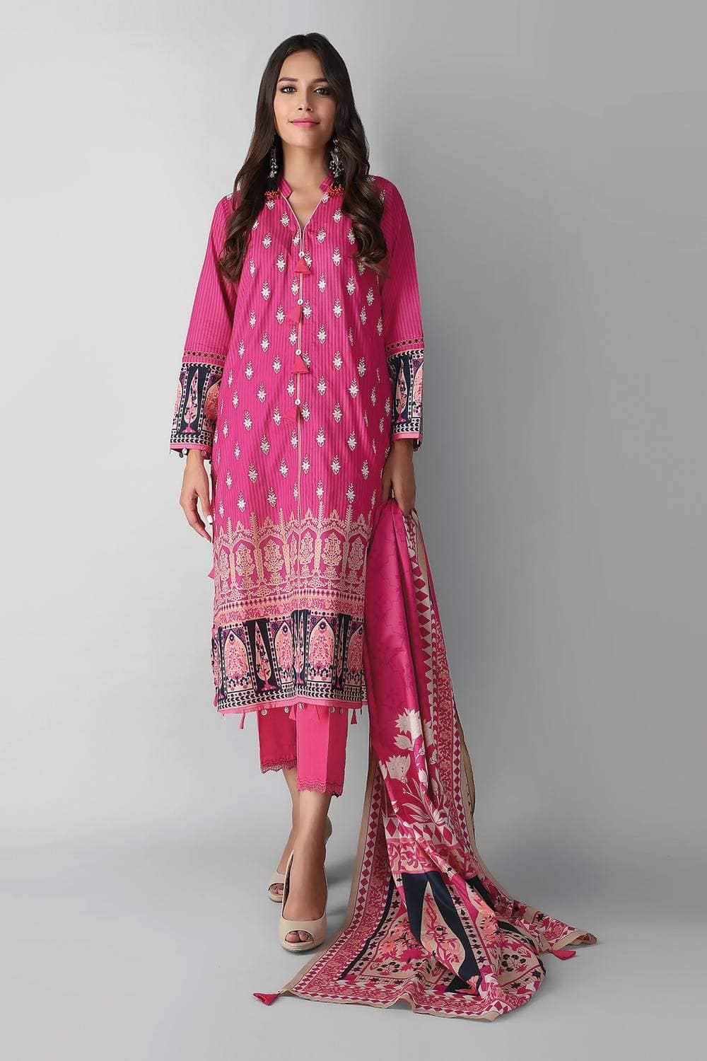 Khaadi Lawn/Kameez Dupatta Bottom/A21356