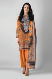 Khaadi Lawn Pakistani Suits Khaadi Lawn/Kameez Dupatta Bottom/A21363