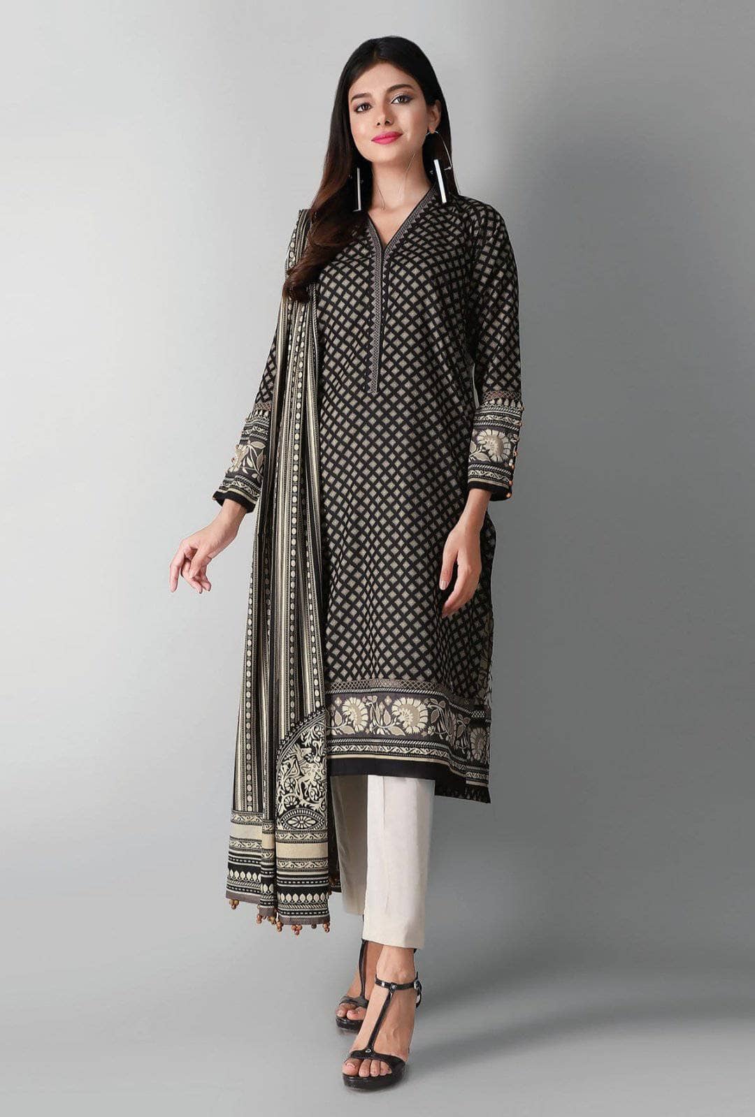 Restocked/Khaadi Lawn/Kameez Dupatta/L Series
