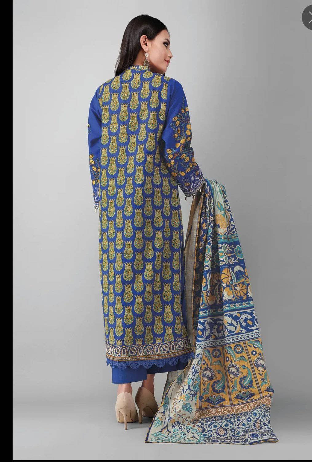 Khaadi Khaddar/Shirt Dupattaa Bottom/ALK21468