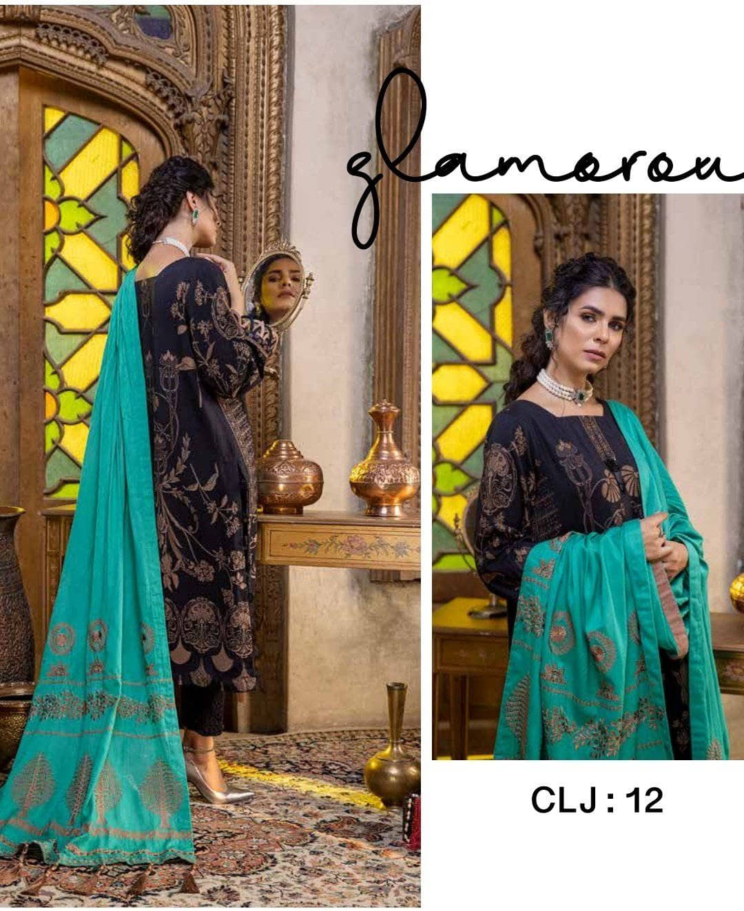 img_charizma_signature_leather_jacquard_woolen_shawl_awwal_boutique