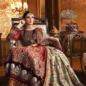 Restocked/Maria B Mbroidered Wedding Edition/Maroon (BD-2006)s - AWWALBOUTIQUE