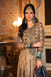 Restocked/Maria B Mbroidered Wedding Edition/Bronze (BD-2002) - AWWALBOUTIQUE