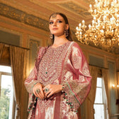 Restocked/Maria B Mbroidered Wedding Edition/Salmon Pink (BD-2008) - AWWALBOUTIQUE