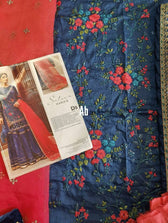 Open Pics\Maria B Sateen/CST-505-Royal Blue and Salmon