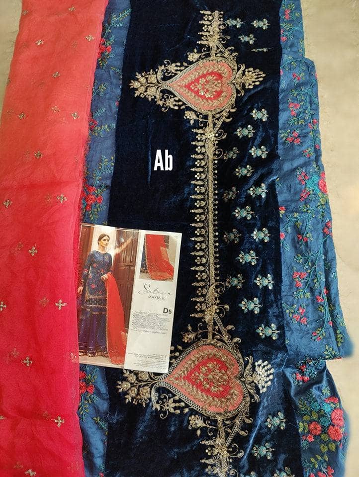 Open Pics\Maria B Sateen/CST-505-Royal Blue and Salmon