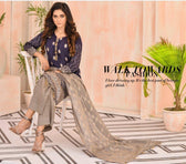 Mishal Lawn with Banarsi Prints - AWWALBOUTIQUE