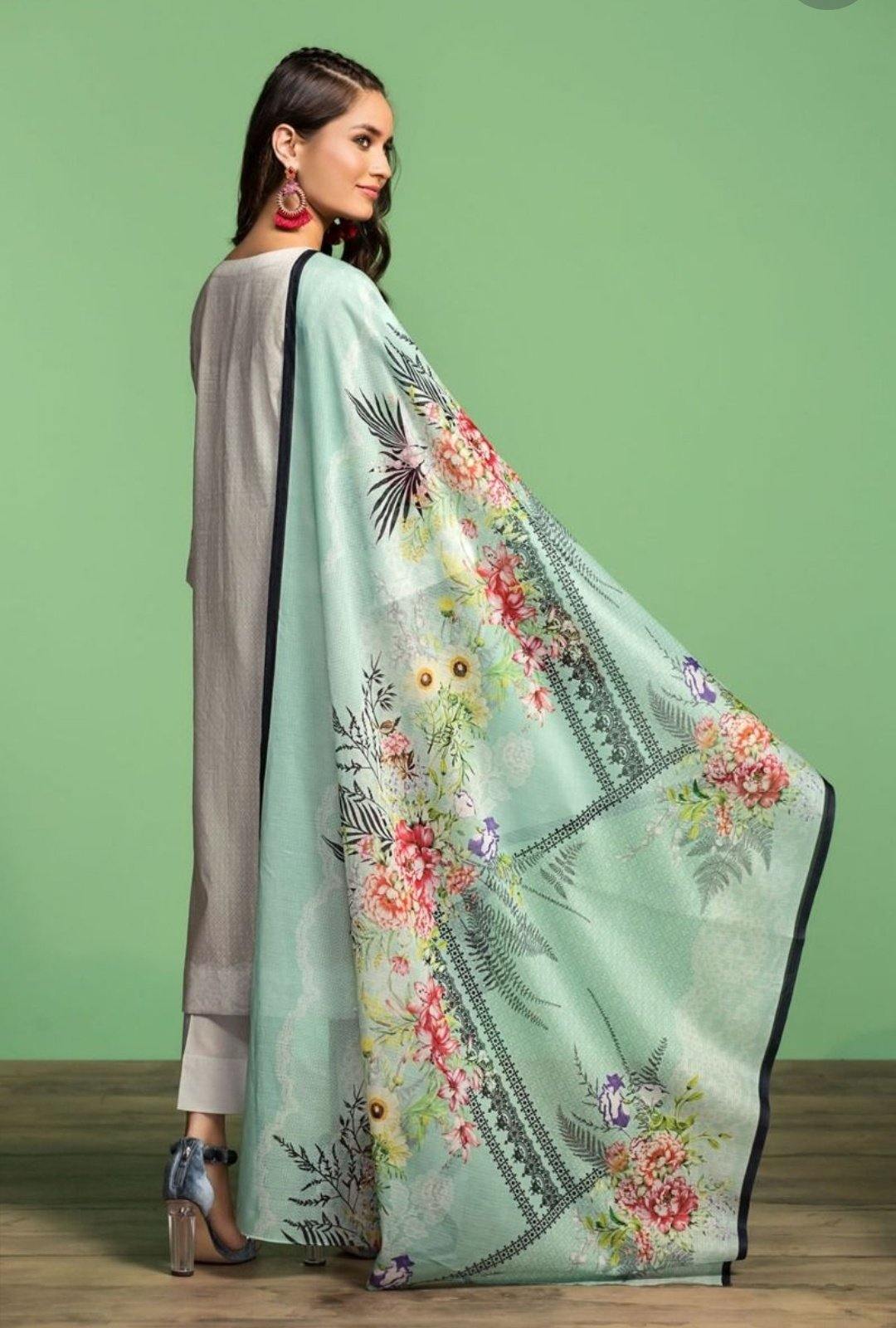 Nishat Lawn Collection/3Pc/42001038 - AWWALBOUTIQUE