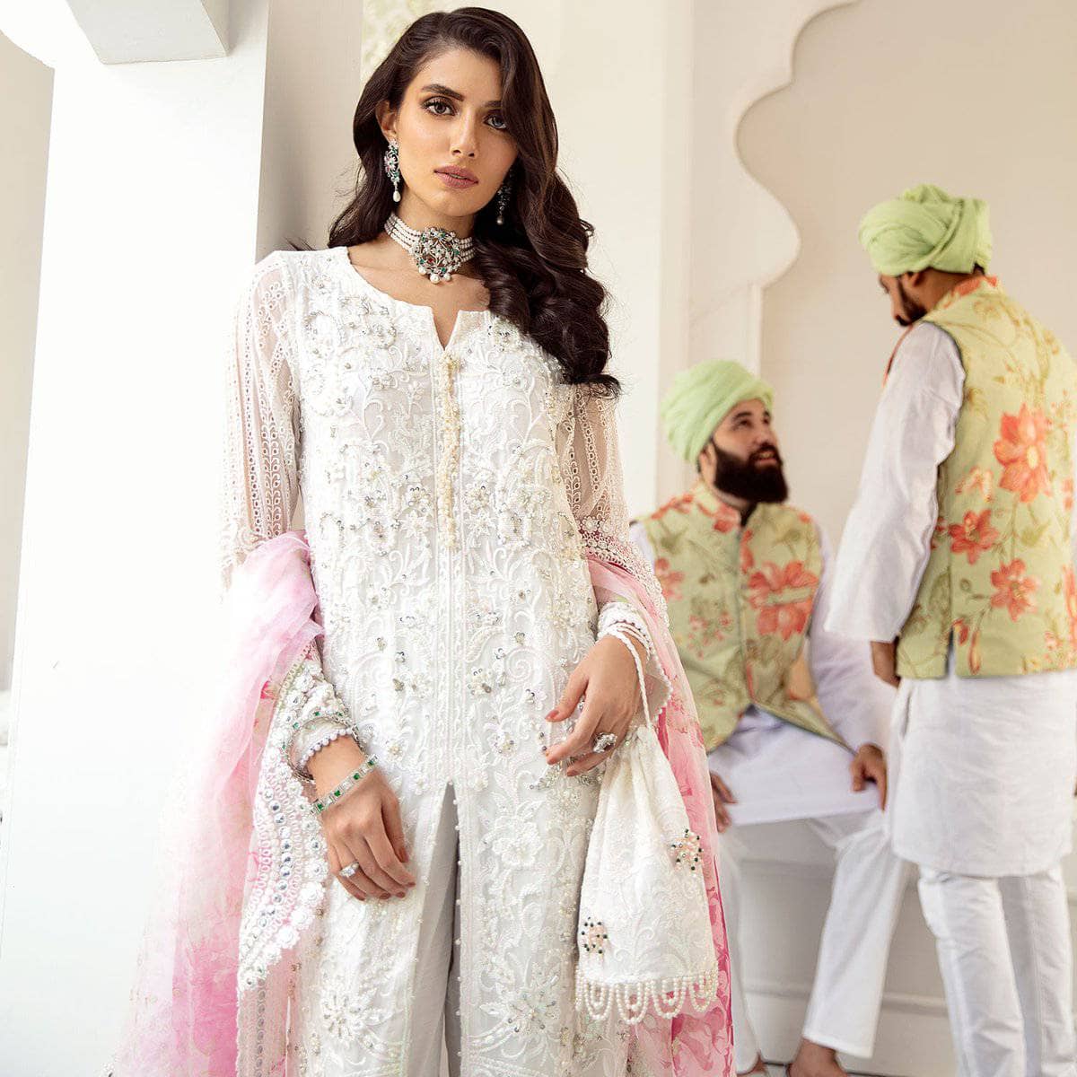 Nureh Mor Bagh Luxe Chiffon/NL-10